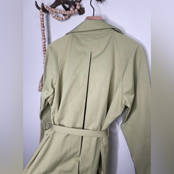 bagatelle Trench Coat • Green Sage Wrap Jacket • Size L • NWT - Picture 6 of 10